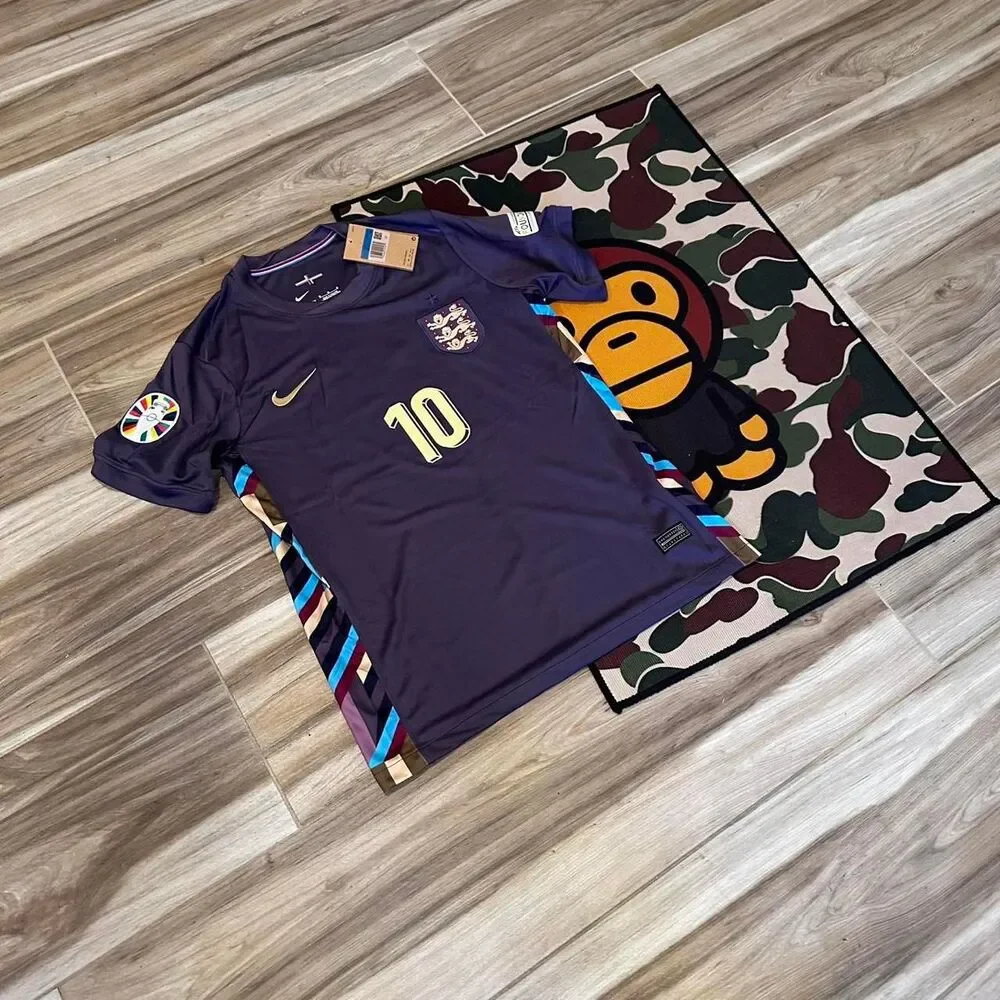 Nike England Away 2024 Custom Purple Eufa World Cup Jersey Medium - Picture 4 of 7